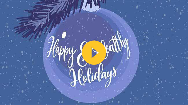 Happy & Healthy Holidays ornament