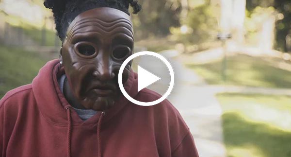 Drama mask video on Playbill