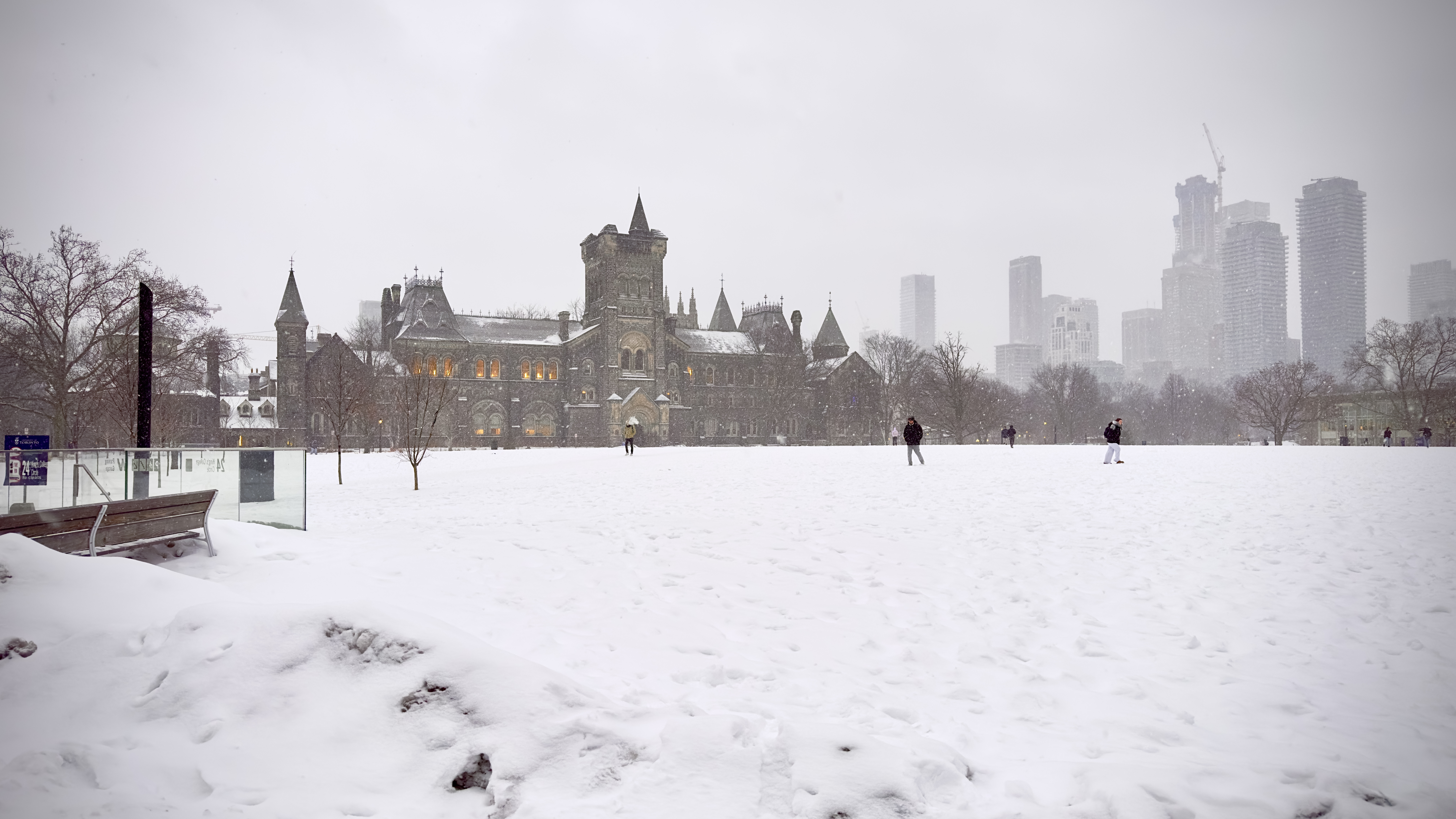 Snow covered Front Campus