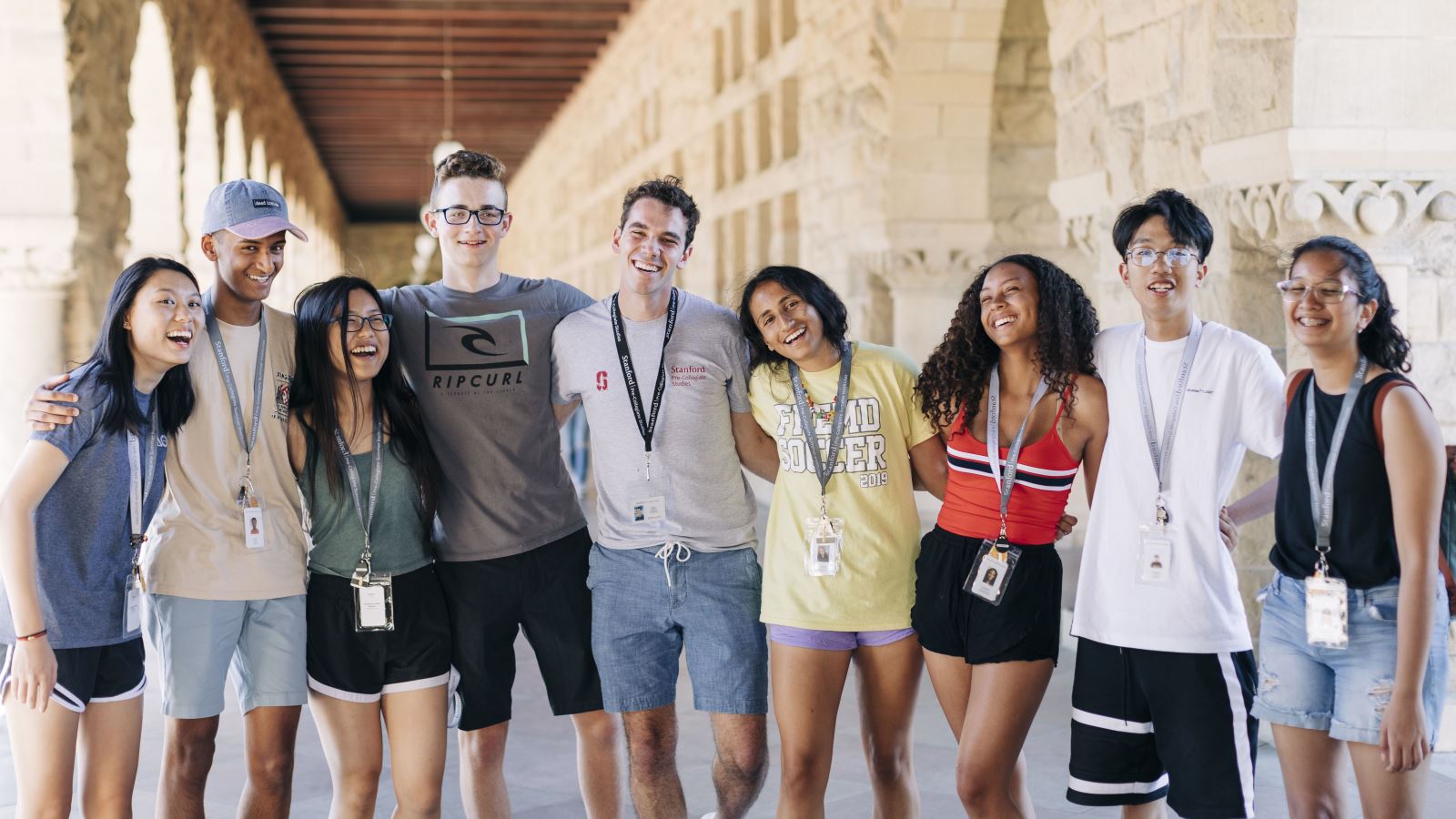 Stanford Pre-Collegiate Studies students on campus