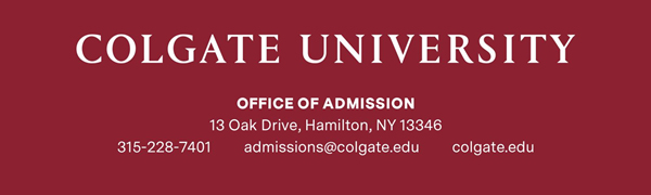 Colgate University footer