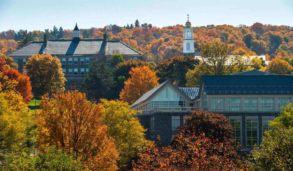 Colgate University in the fall