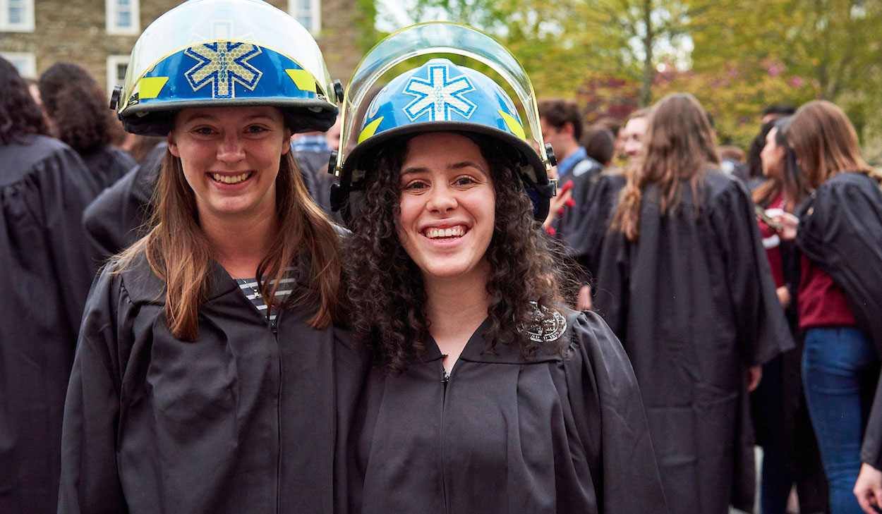 Colgate students smiling