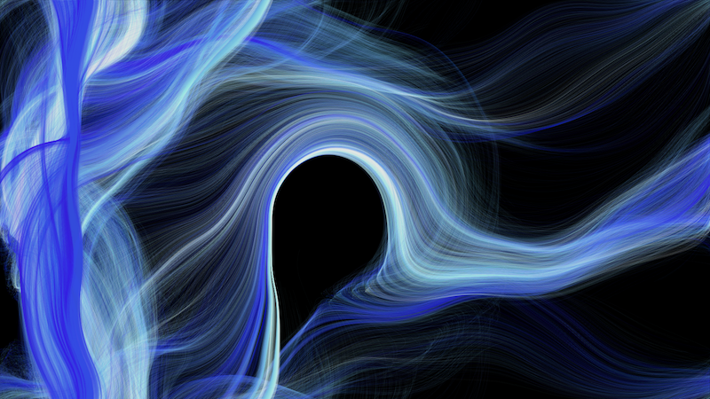 a swirling pattern
